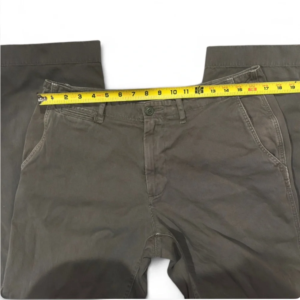 J. Crew Olive Green Cotton Twill Men’s Trousers Size W33 x L34